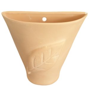 Terracotta Wall Planter - Ceramic (Leaf Theme)
