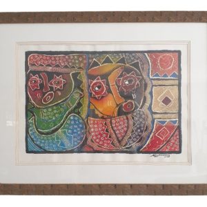Crowned Heads (Painting-mixed medium)