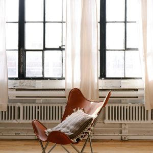 Leather-Clad Leisure Chair (Print)